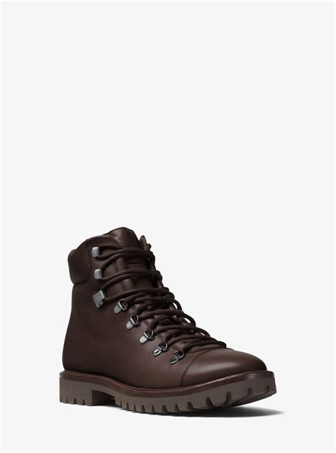 michael kors lance leather hiking boot|MICHAEL Michael Kors Hiking Boots + FREE SHIPPING .